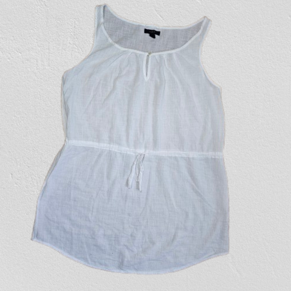 J. Crew White Swim Cotton Sleeveless Tunic Coverup‎ Size Small